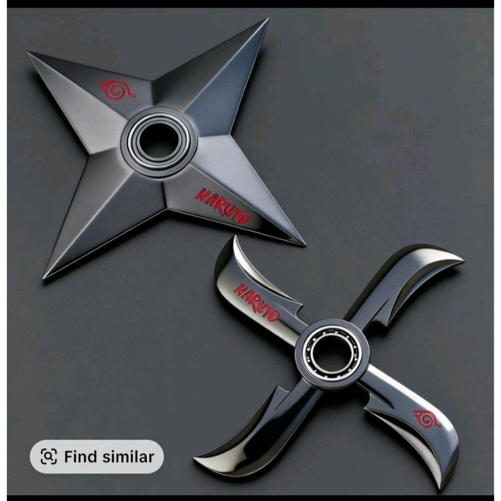 2 Pack Rotating Metal Fidget Spinners for Stress Relief Anxiety Focus 5" Dia